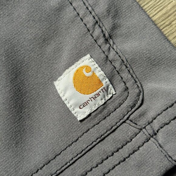 Carhartt Women's Force Cross-Flex Utility Scrub Jacket - Grey - Picture 3 of 6